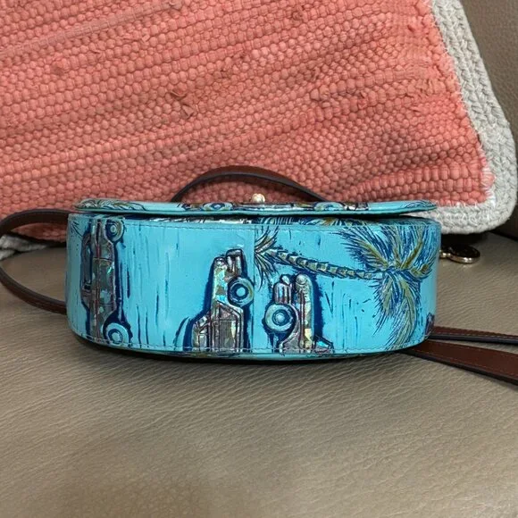 BRAHMIN, Briar Crossbody Leather Bag ~ Copa Cabana Tropic - Picture 4 of 10